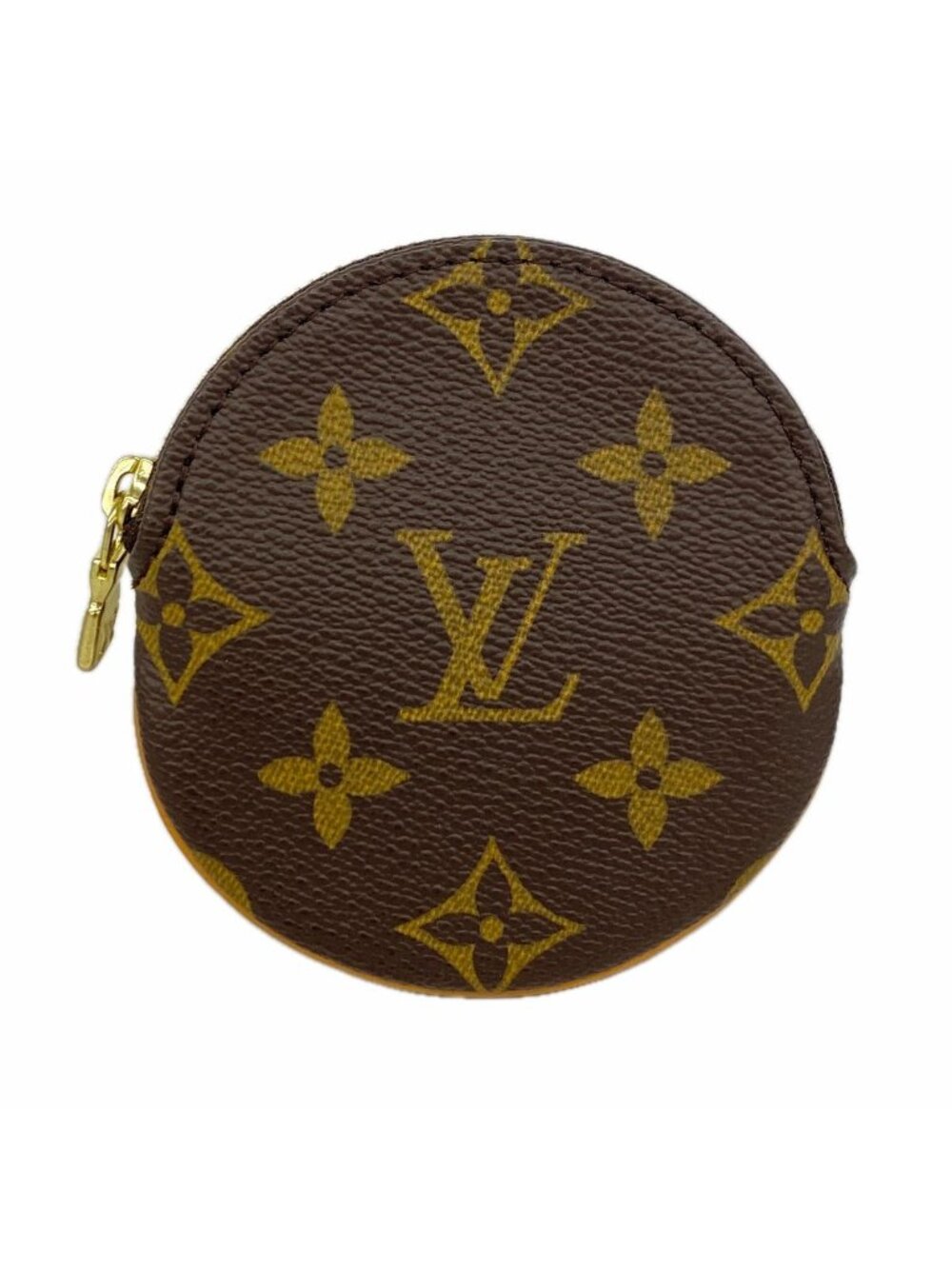 Louis Vuitton Coin Purse Monogram Porte Monnaie Rond Brown